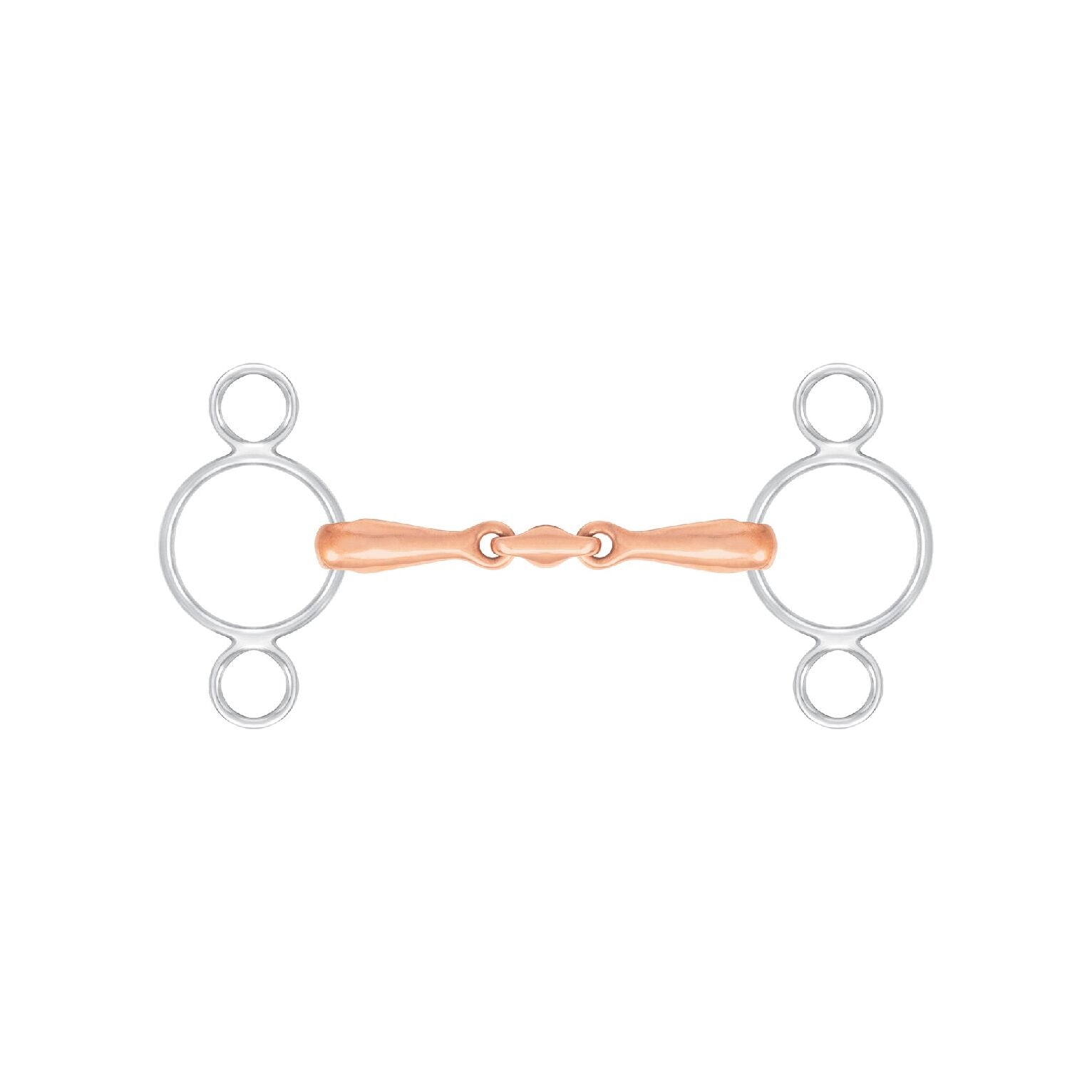 3 Ring Fat French Link Gag - Ainsley Saddlery