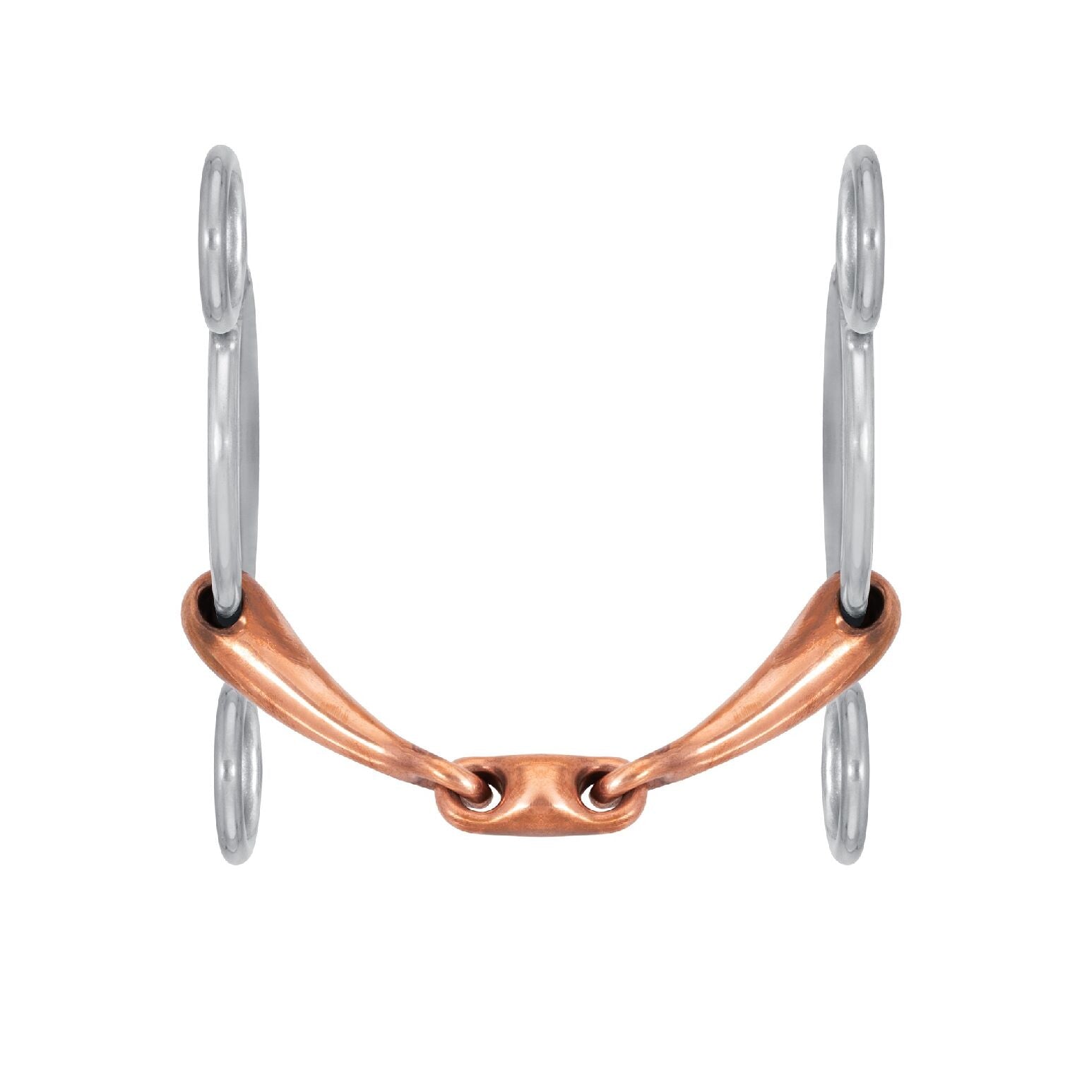 3 Ring Fat French Link Gag - Ainsley Saddlery