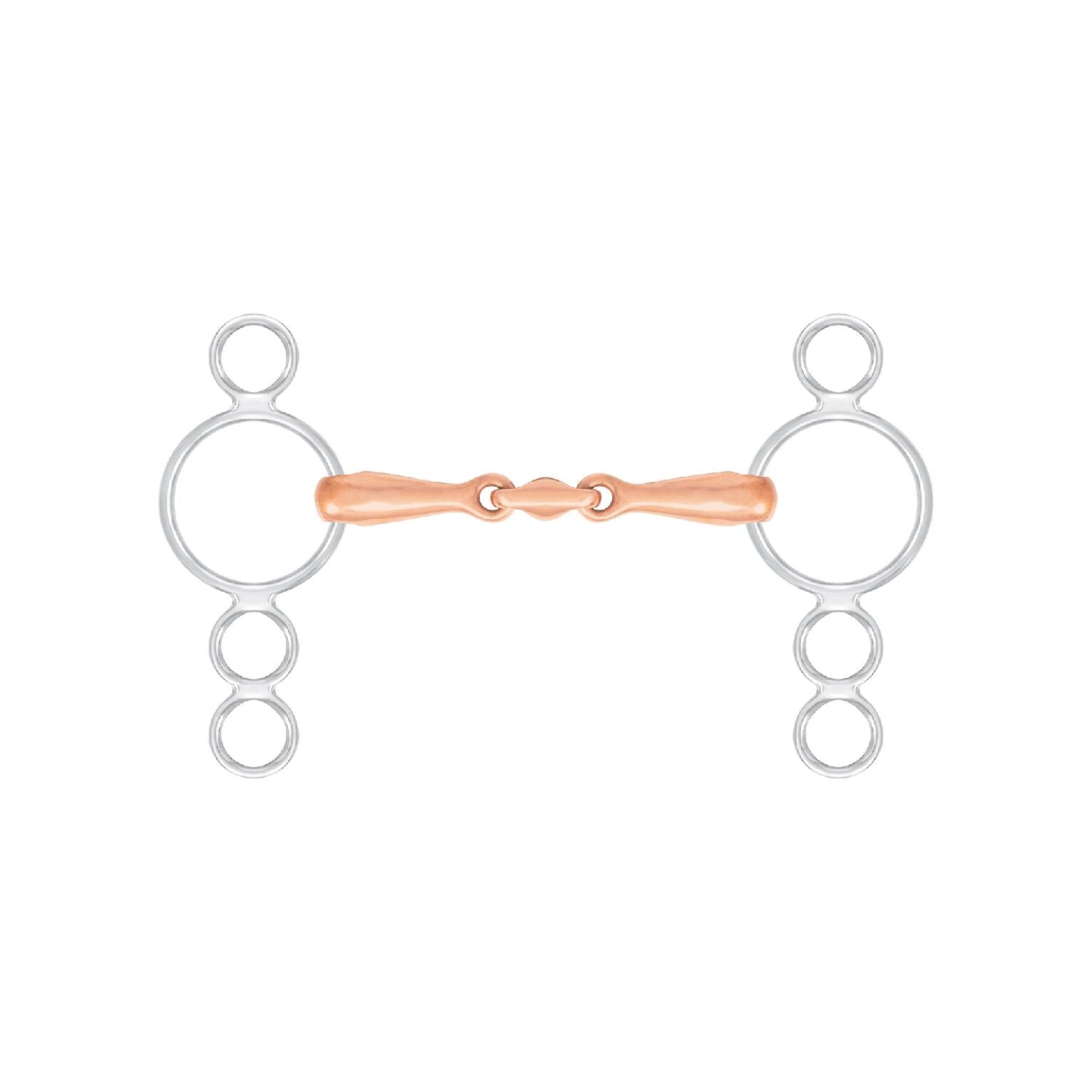 4 Ring Fat French Link Gag - Ainsley Saddlery