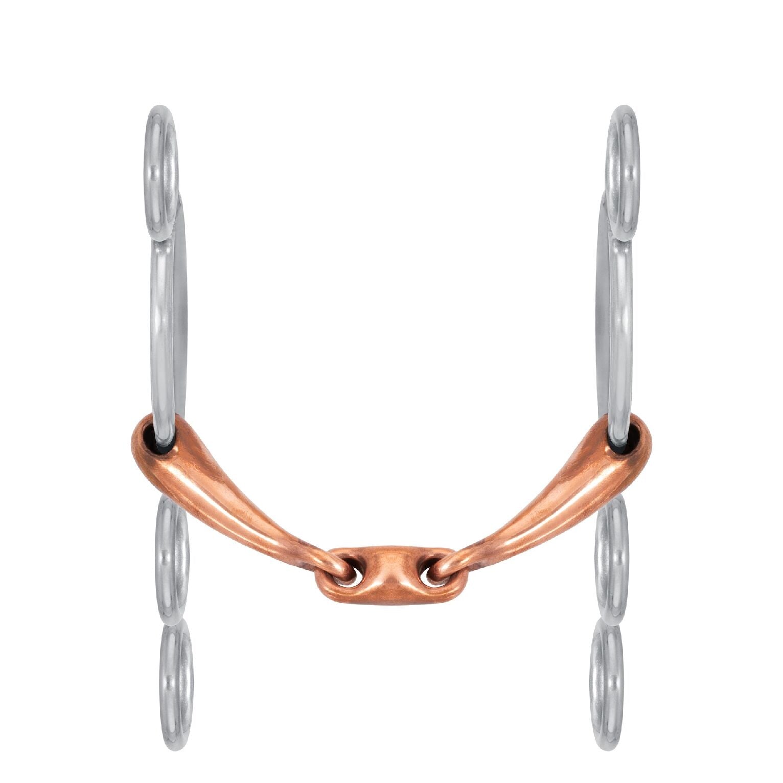 4 Ring Fat French Link Gag - Ainsley Saddlery