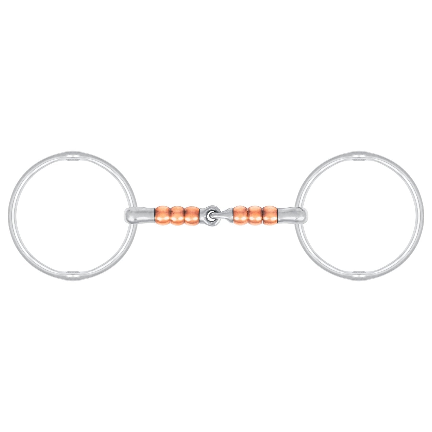 Big Ring Cherry Roller Gag - Copper - Ainsley Saddlery